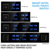 Smart hotel tuya glass touch screen switch smart switch no neutral wifi zigbee wall touch switch