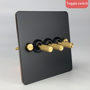 Elegant black toggle light siwtch