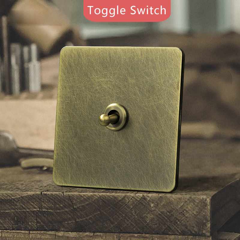 Elegant bronze toggle light switch