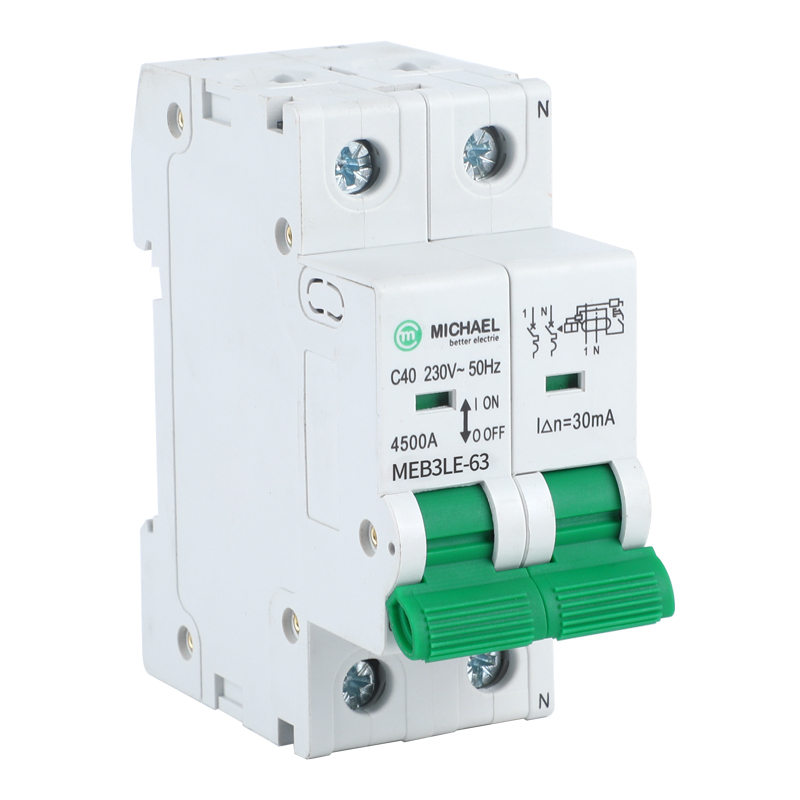 MEB3LE-63 2P Residual Circuit Breaker with over current protection