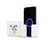 EU Socket with Double USB ports white Socket with phone placement rack can be installed on the wall and live phone rack