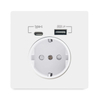 Germany socket for type C fast cable with USB ,USB type C wall socket with EU socket