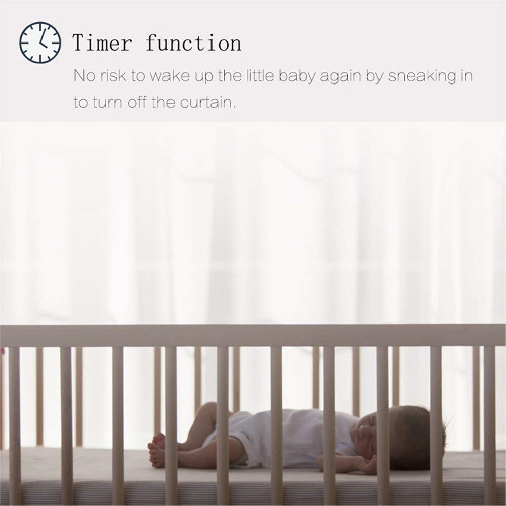 悄悄打开窗帘，不影响小孩