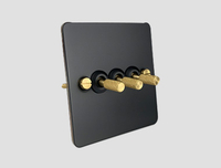 Elegant black toggle light siwtch